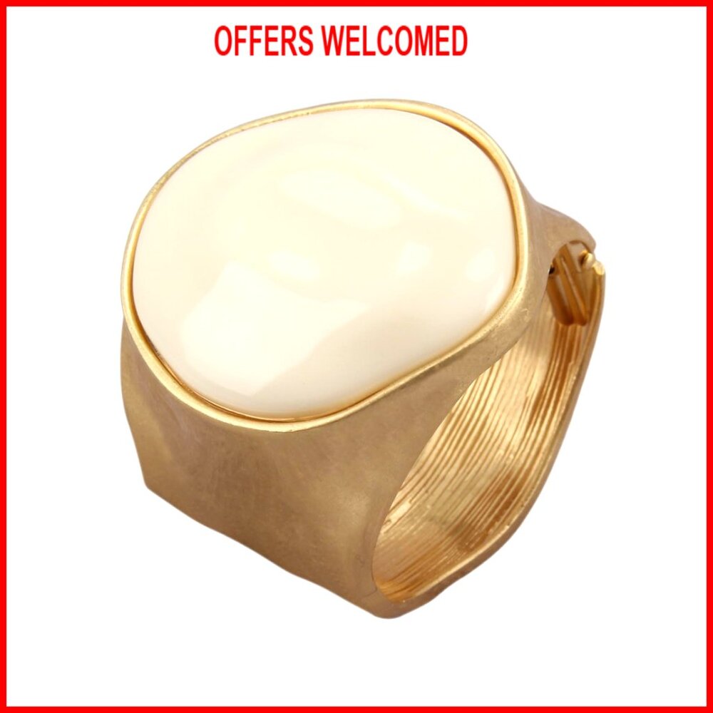 Copper Cuff Bracelet Open Bangle Stackable Stretc… - image 1